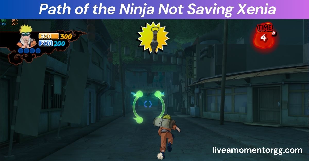 Path of the Ninja Not Saving Xenia